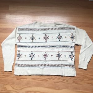 Madewell Embroidered Sweater Size Medium